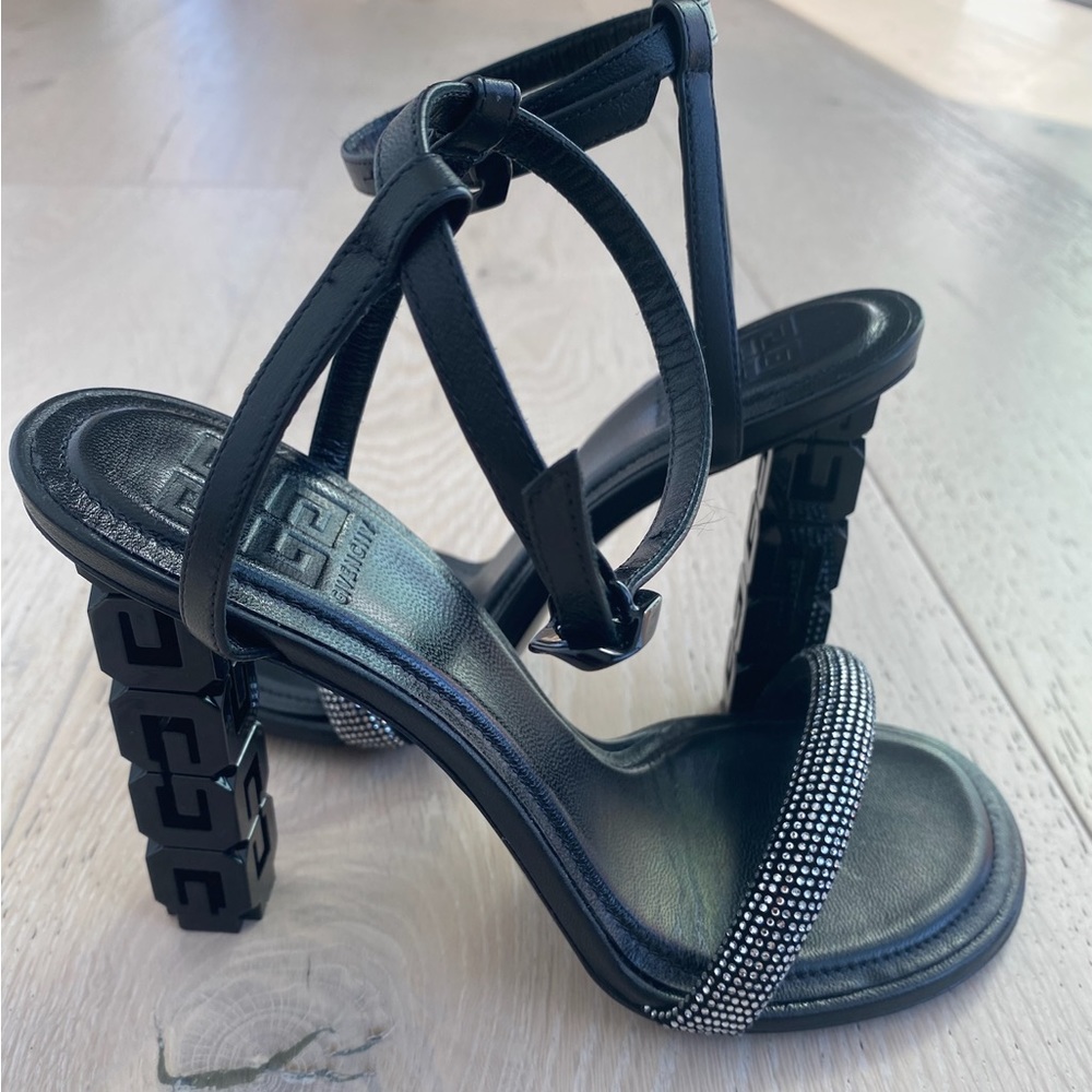 Givenchy G Cube Crystal Ankle Strap